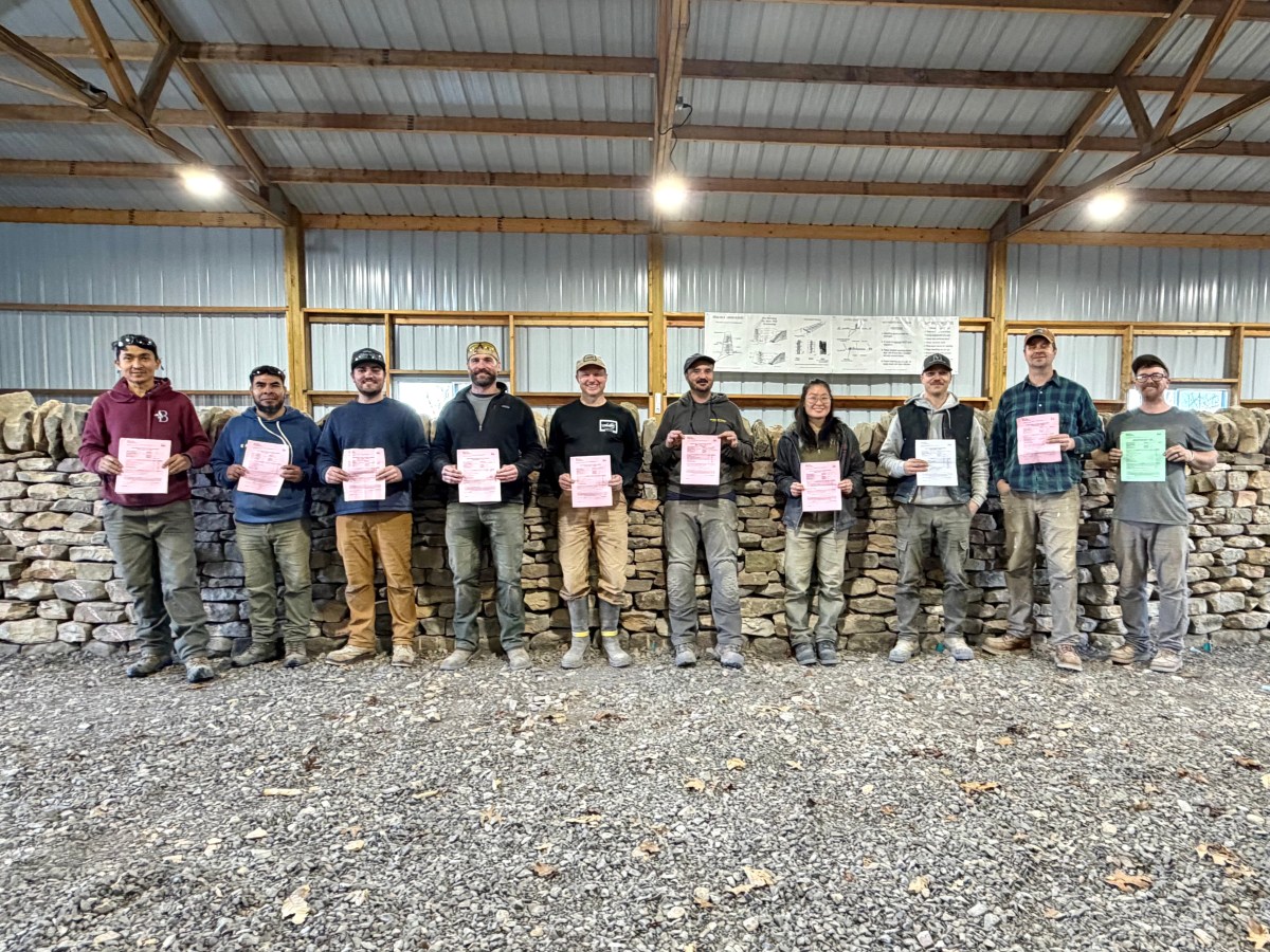 Now Certified in Dry Stone Walling, Level&nbsp;1